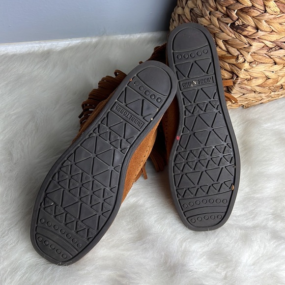 Women’s Minnetonka Hi Top Back Zip Boot Brown Size 7 - Picture 4 of 6